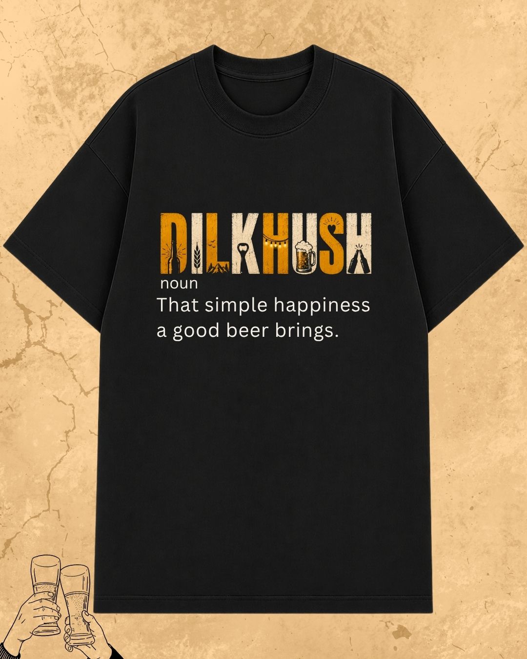 Hinglish Beer Dictionary Cotton Tshirt