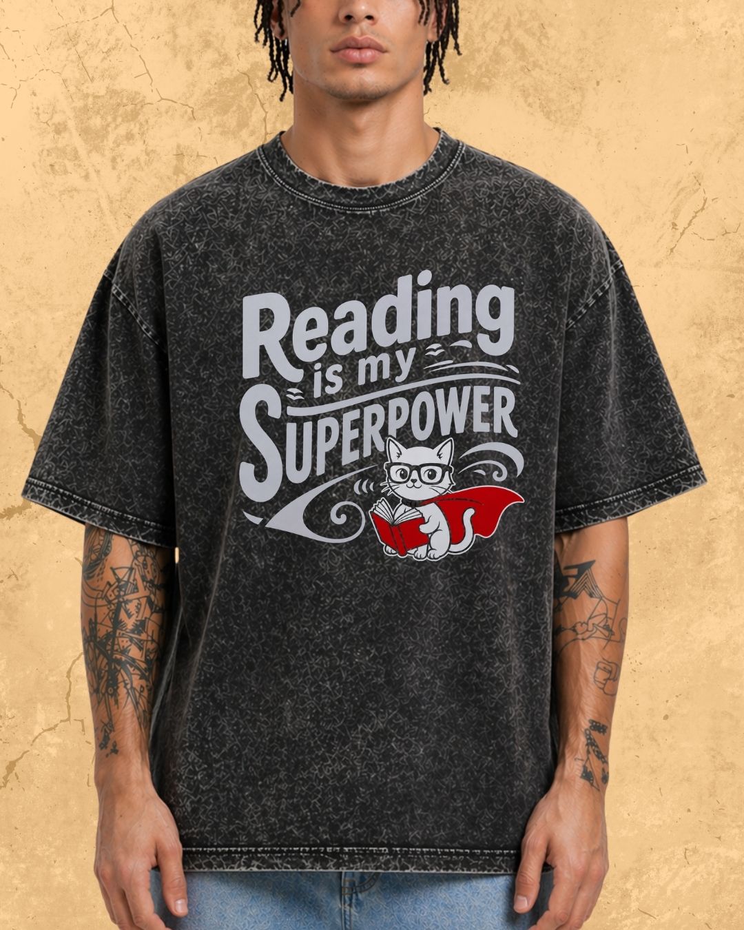 Purrfect Reader Cotton Tshirt