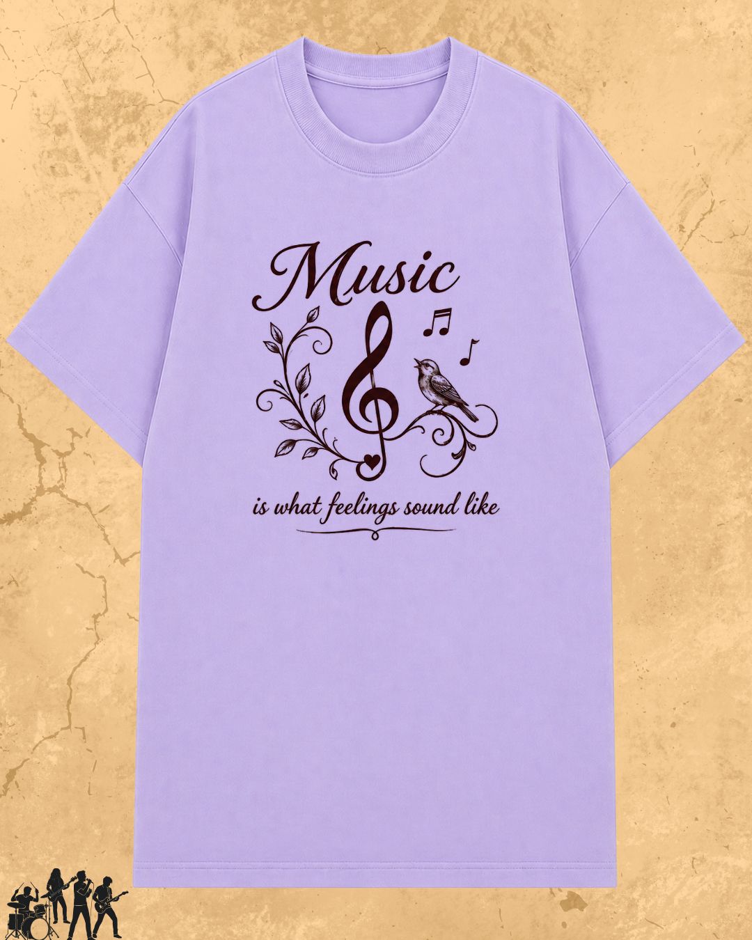 White Music Is What Feelings Sound Like Cotton Tshirt
