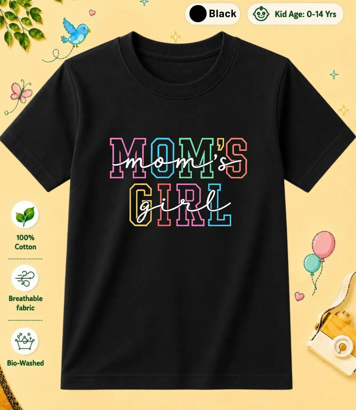 MOM - DAD Blessing Kid Cotton Tee