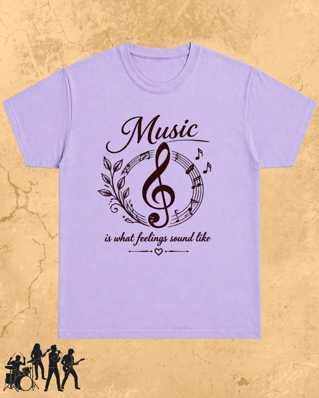 White Music Is What Feelings Sound Like Cotton Tshirt