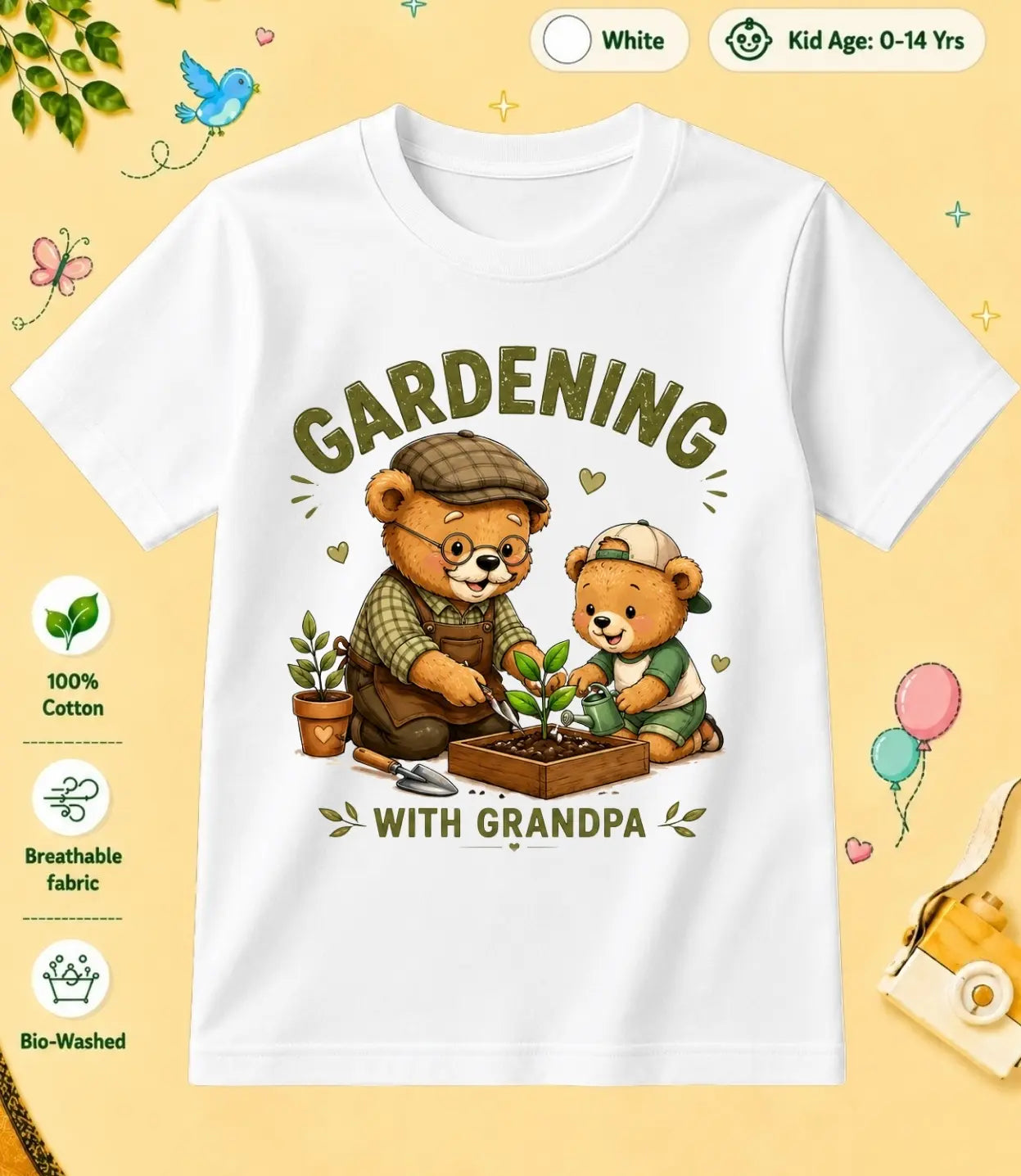 Grandpa & Grandma's Precious kids Cotton Tee