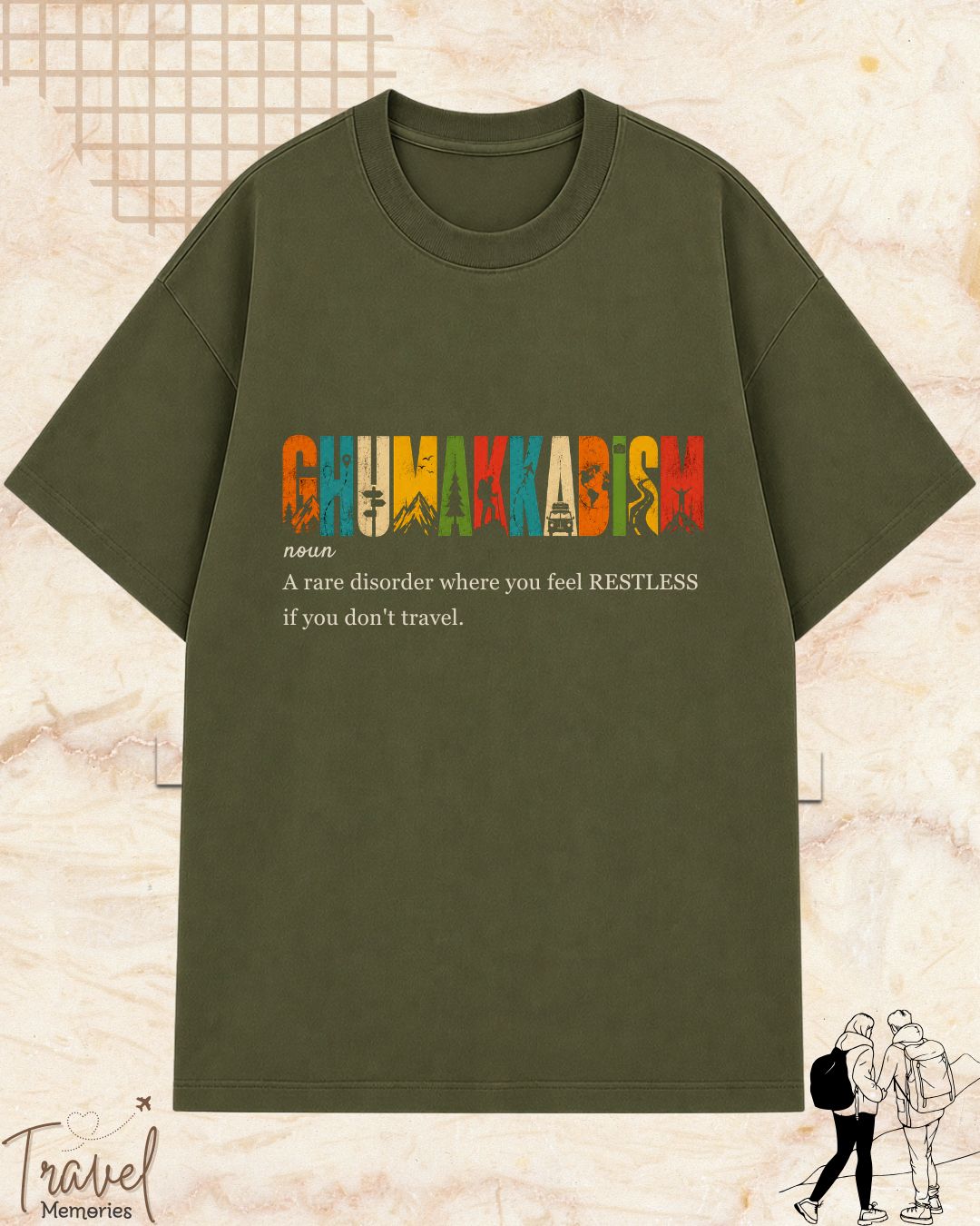 Hinglish Dictionary Travel Cotton Tshirt