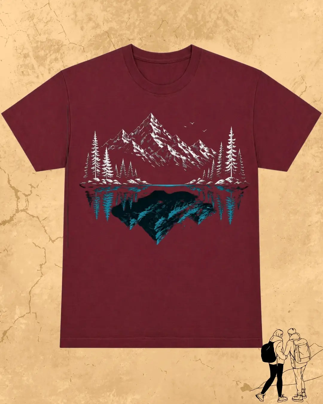 Mountain Reflection Cotton Tshirt