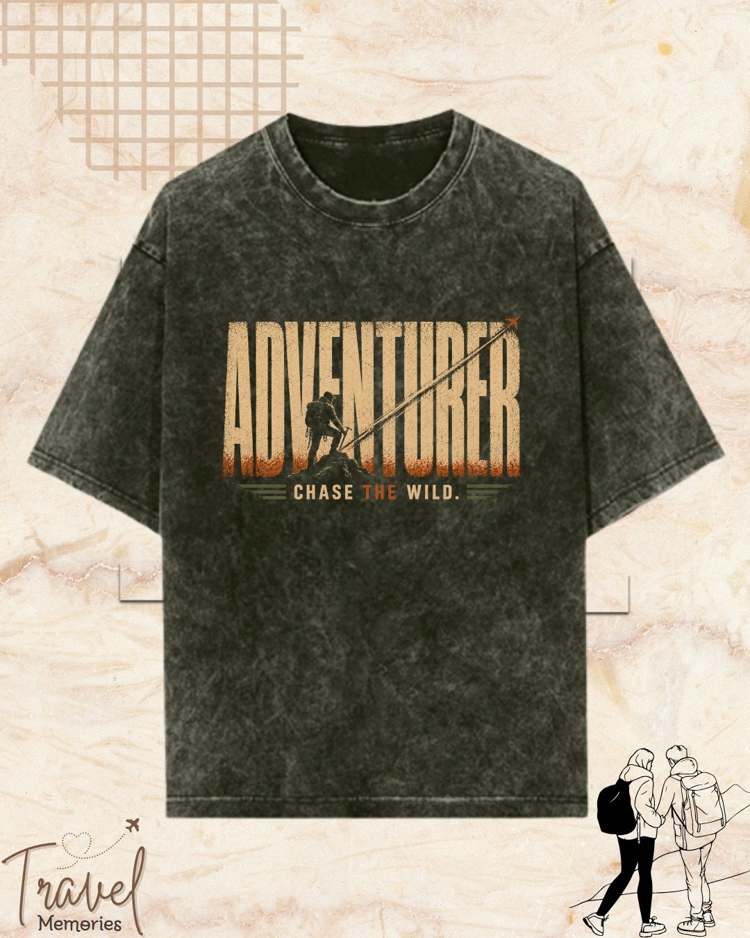 Vintage Travel Vibes Cotton Tshirt