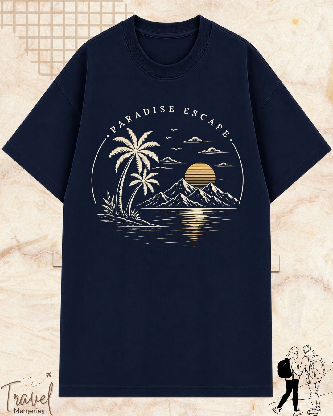 Scenic Route Vintage Adventure Cotton Tshirt