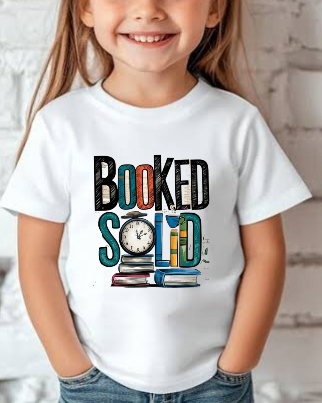 Booked Solid Kid Cotton Tshirt