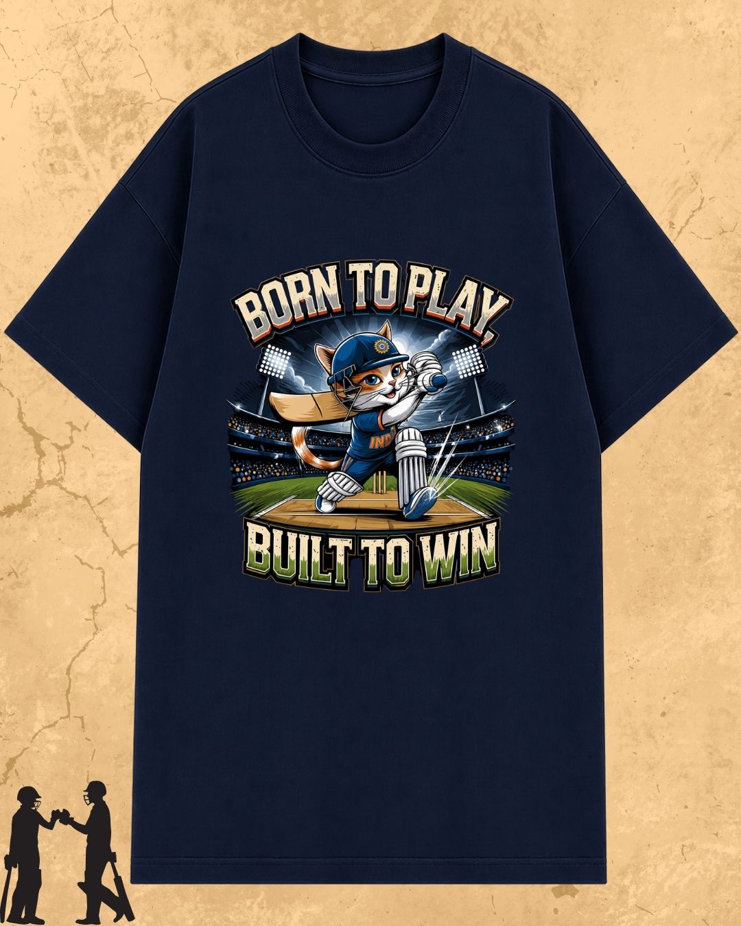 Meow Cricket Champion Cotton Tee