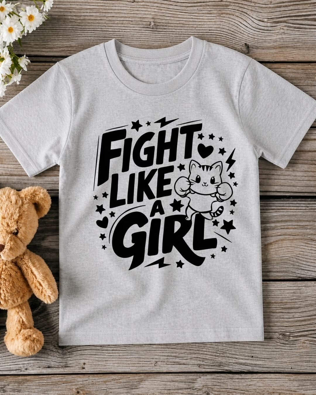 Cute Attitude Cat Kid Cotton Tee