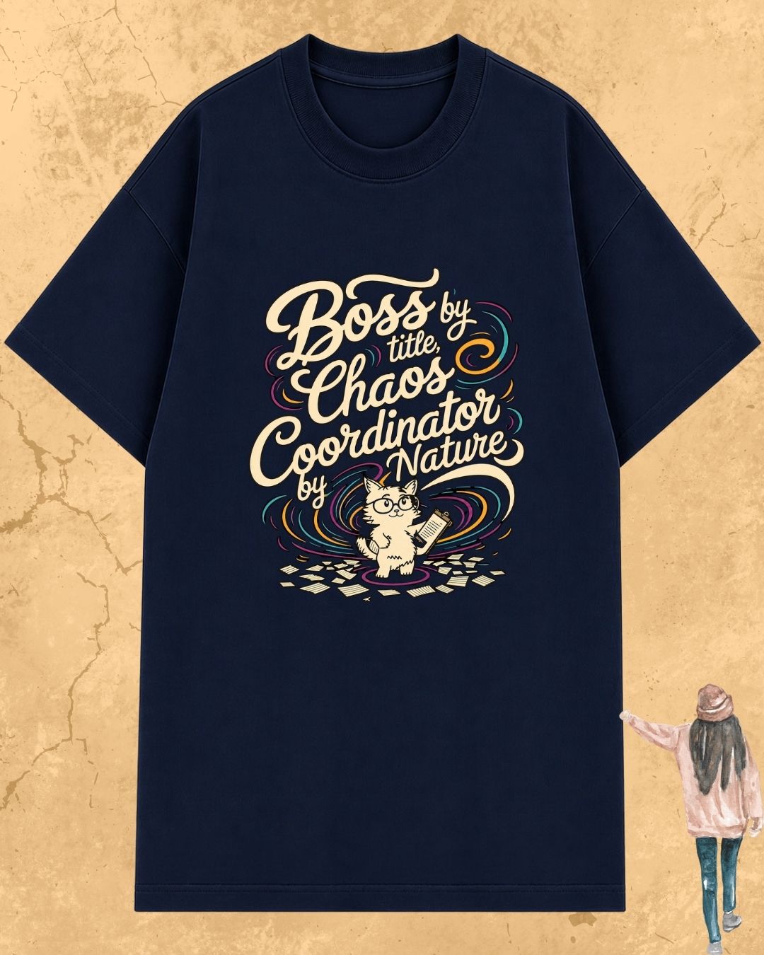 Cool Meow Girl Vibes Cotton Tee