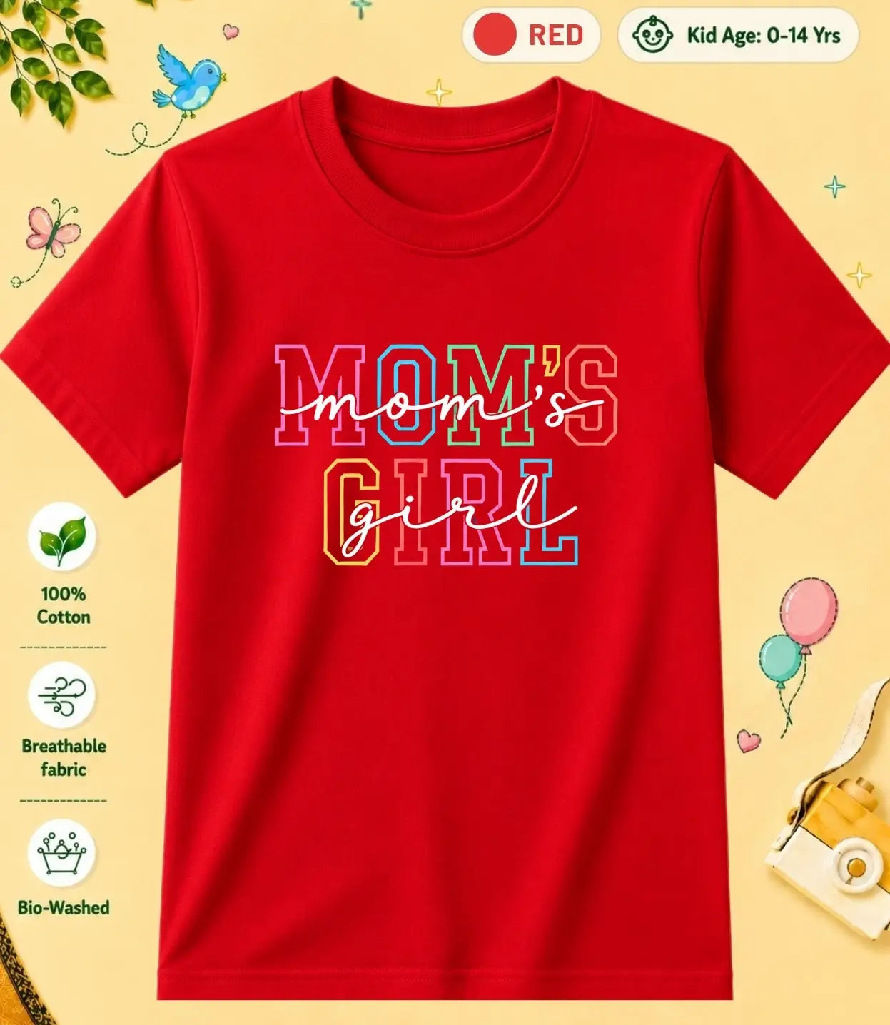 MOM - DAD Blessing Kid Cotton Tee