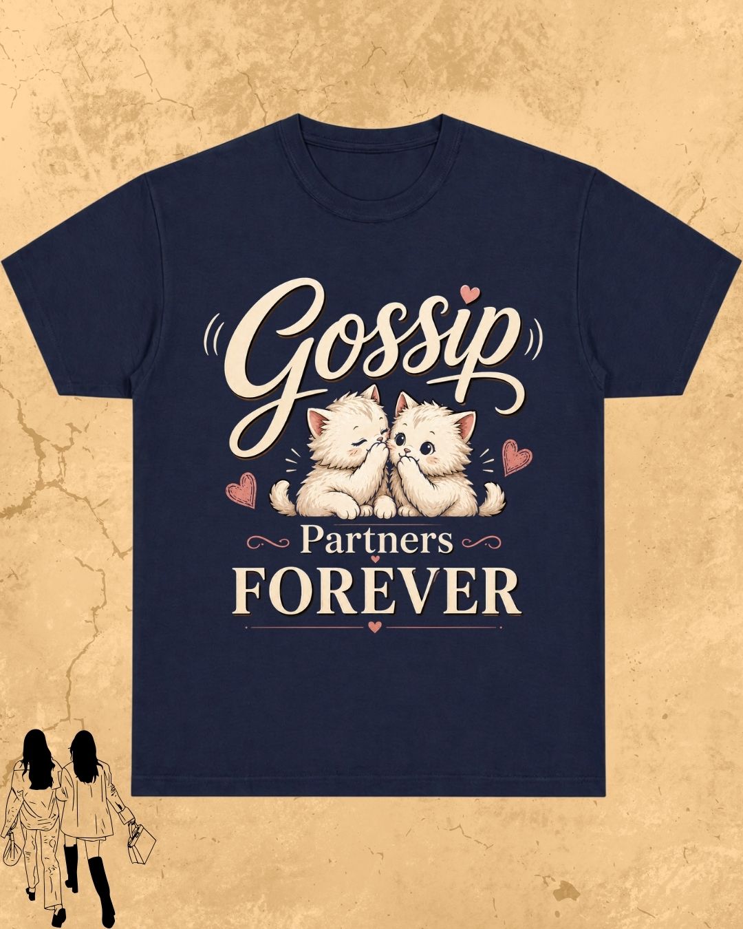 Meow Besties Cotton Tshirt