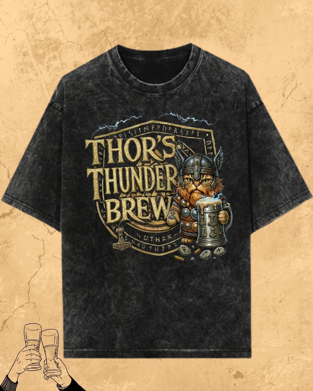 Mythic Beer Warrior Cotton T-Shirt