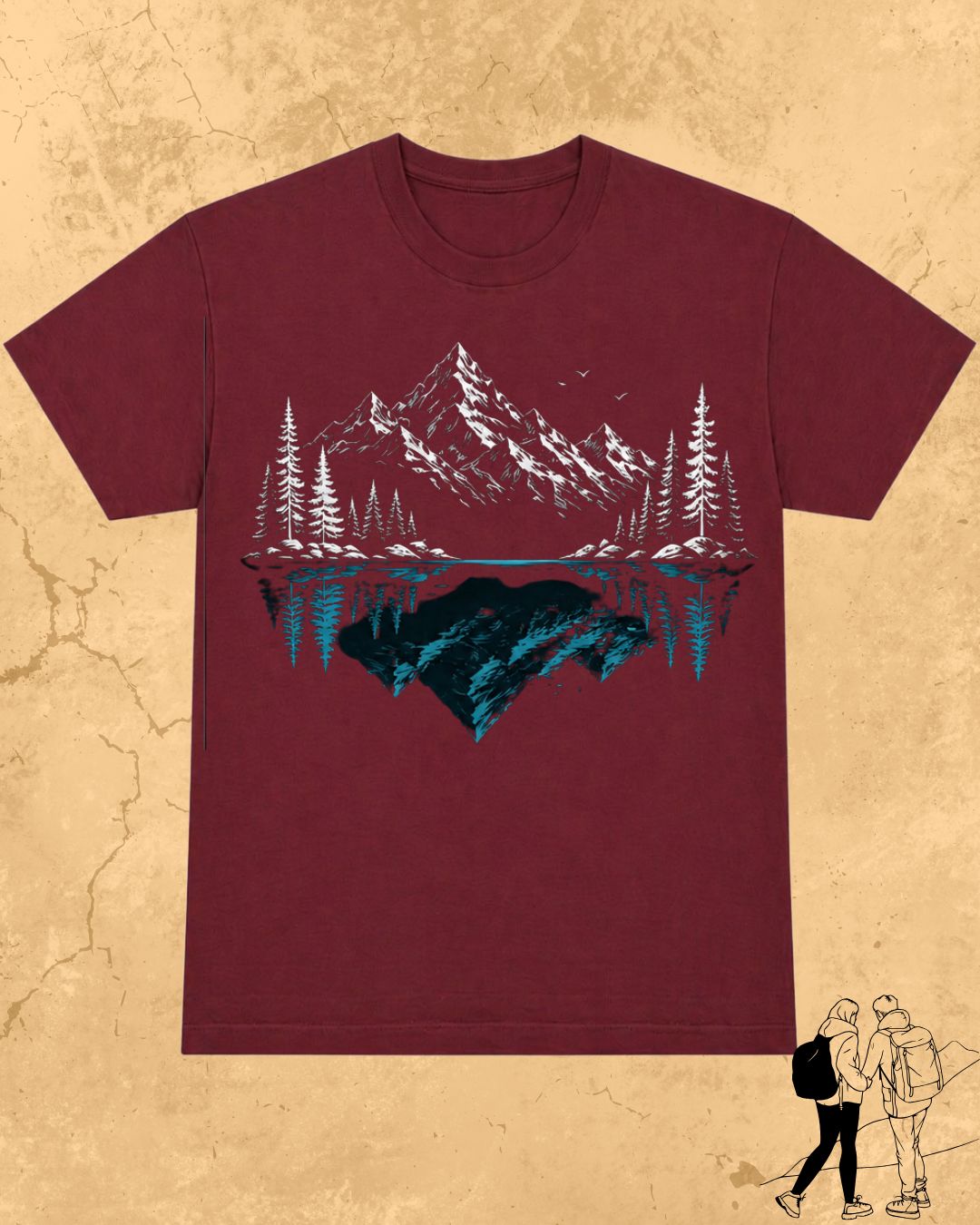 Mountain Reflection Cotton Tshirt