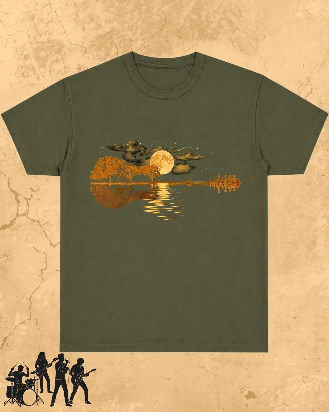 Guitar Relaxation Music Cotton T-Shirt