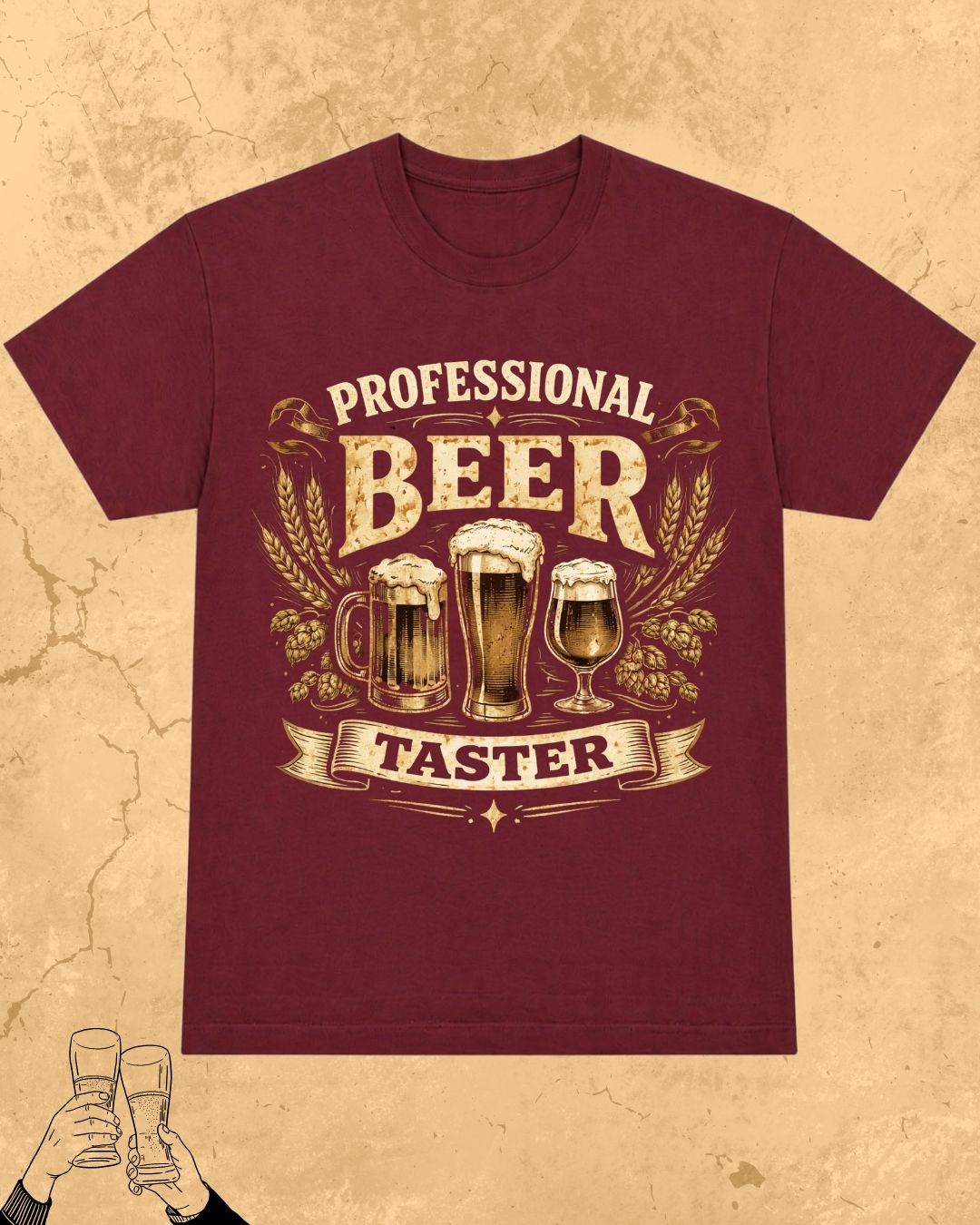 Beer Bond Statement Cotton T-Shirt