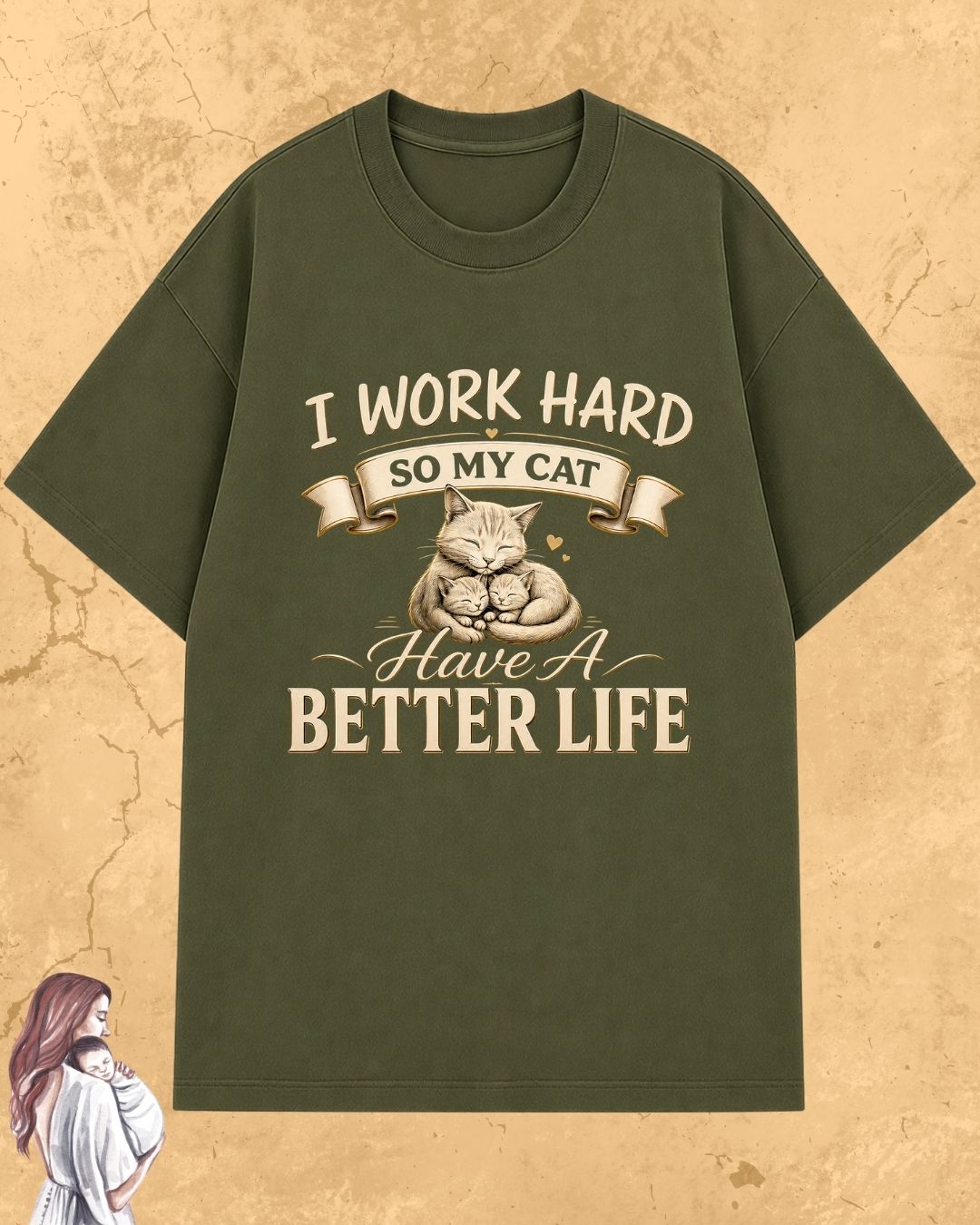 Purr Mom Cotton Tshirt
