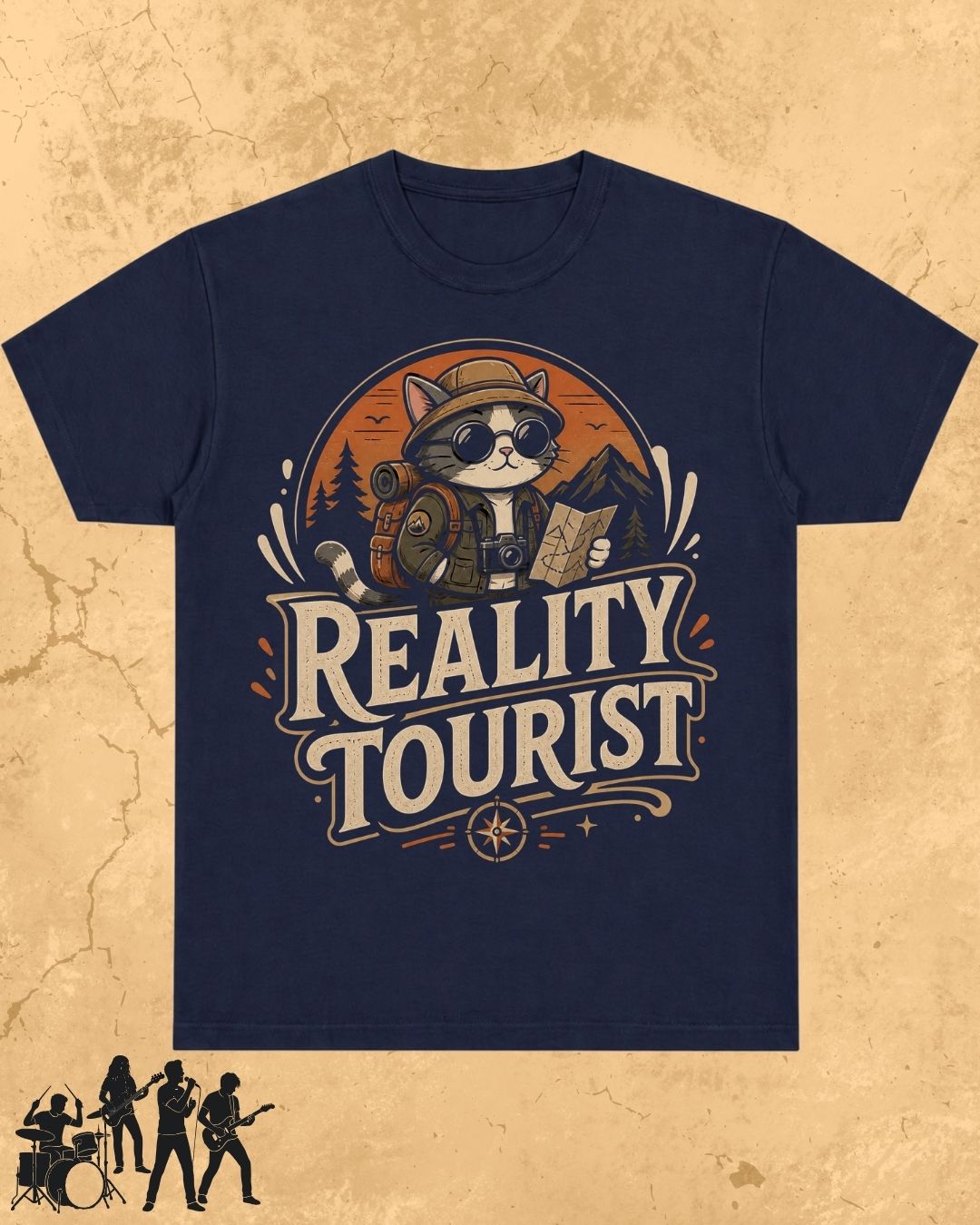 Meow Travel Mode Cotton Tshirt