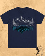 Mountain Reflection Cotton Tshirt