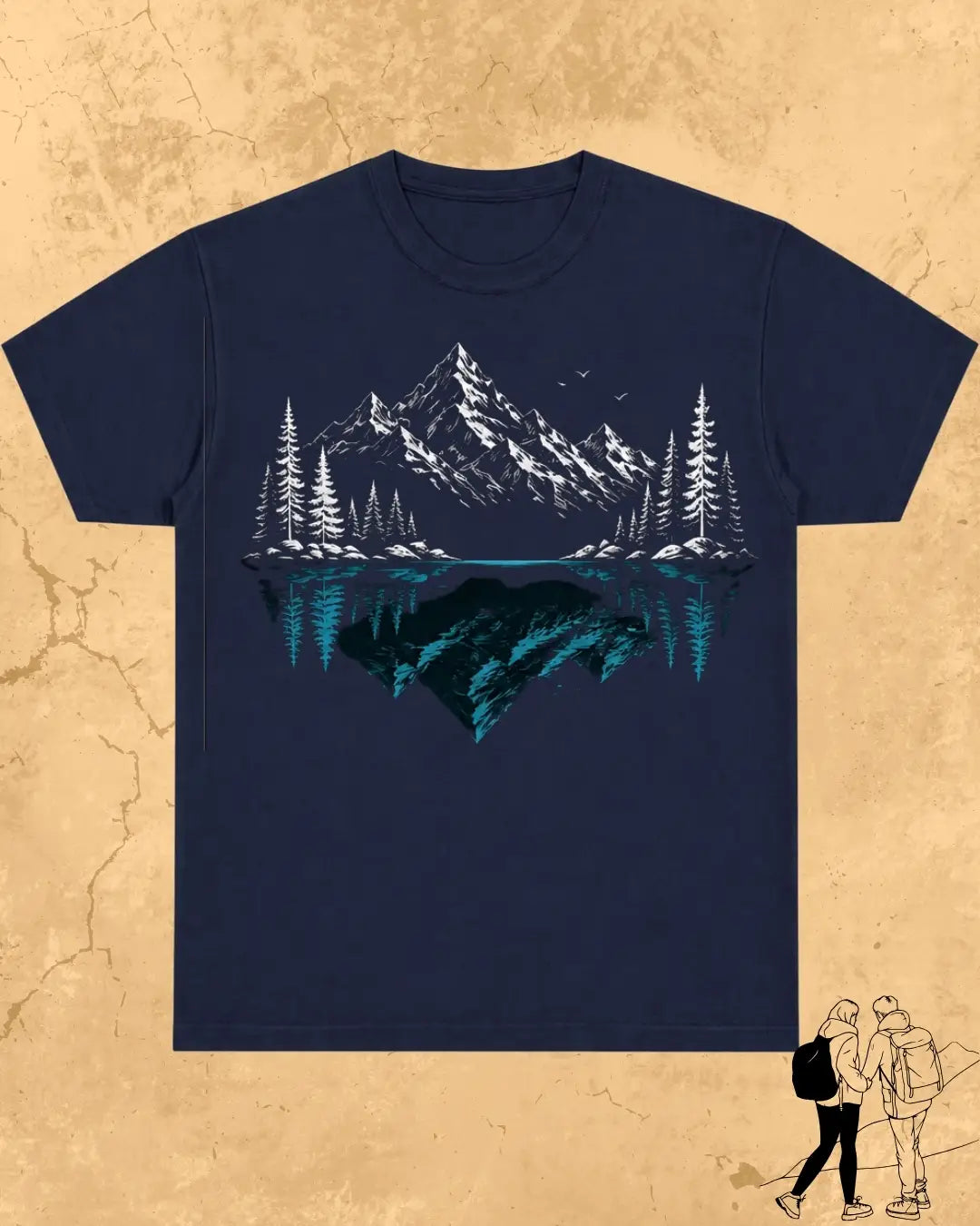 Mountain Reflection Cotton Tshirt