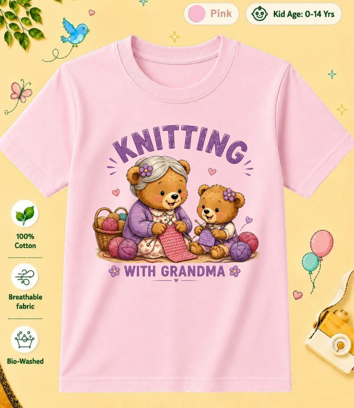 Grandpa & Grandma's Precious kids Cotton Tee