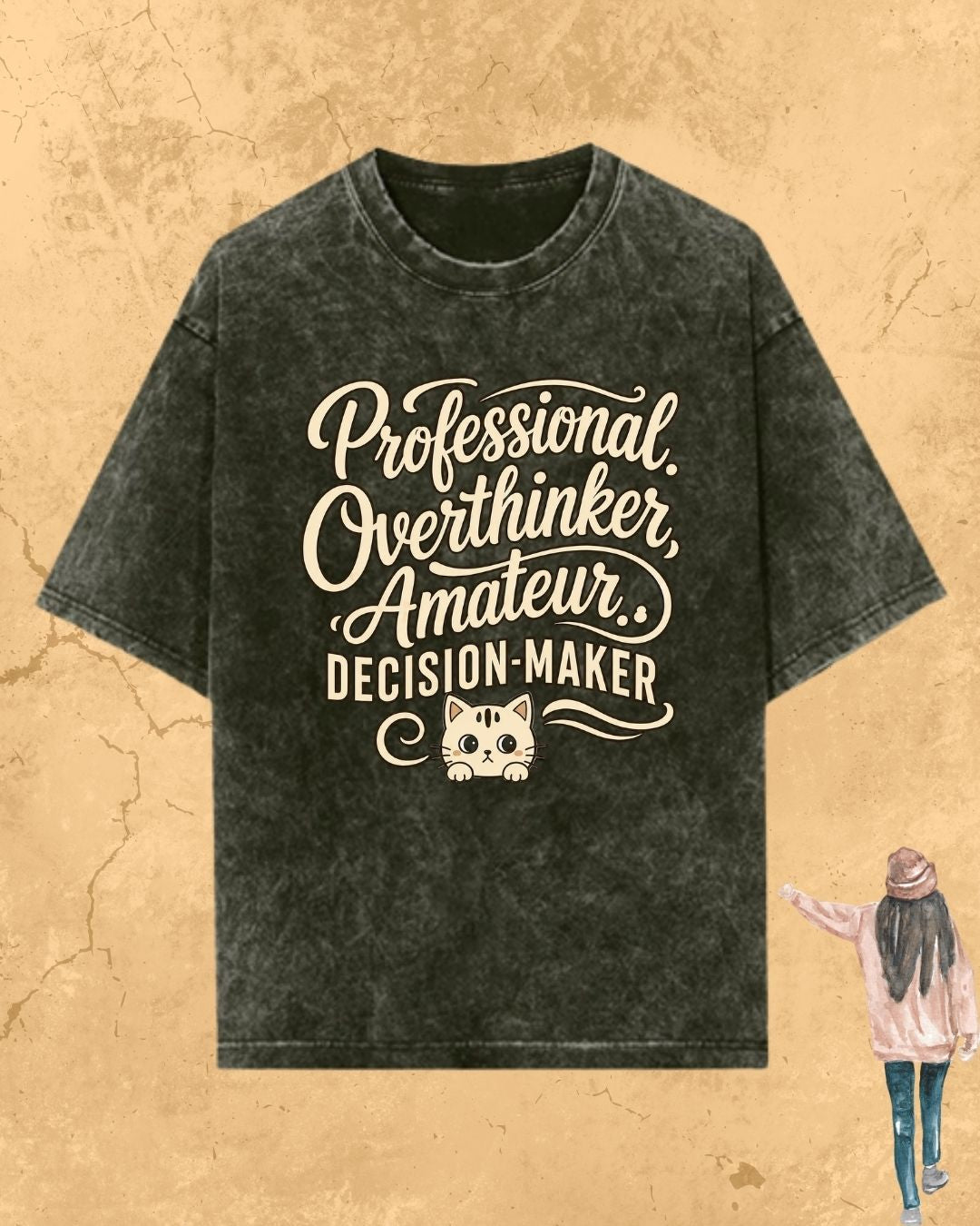 Cool Meow Girl Vibes Cotton Tee