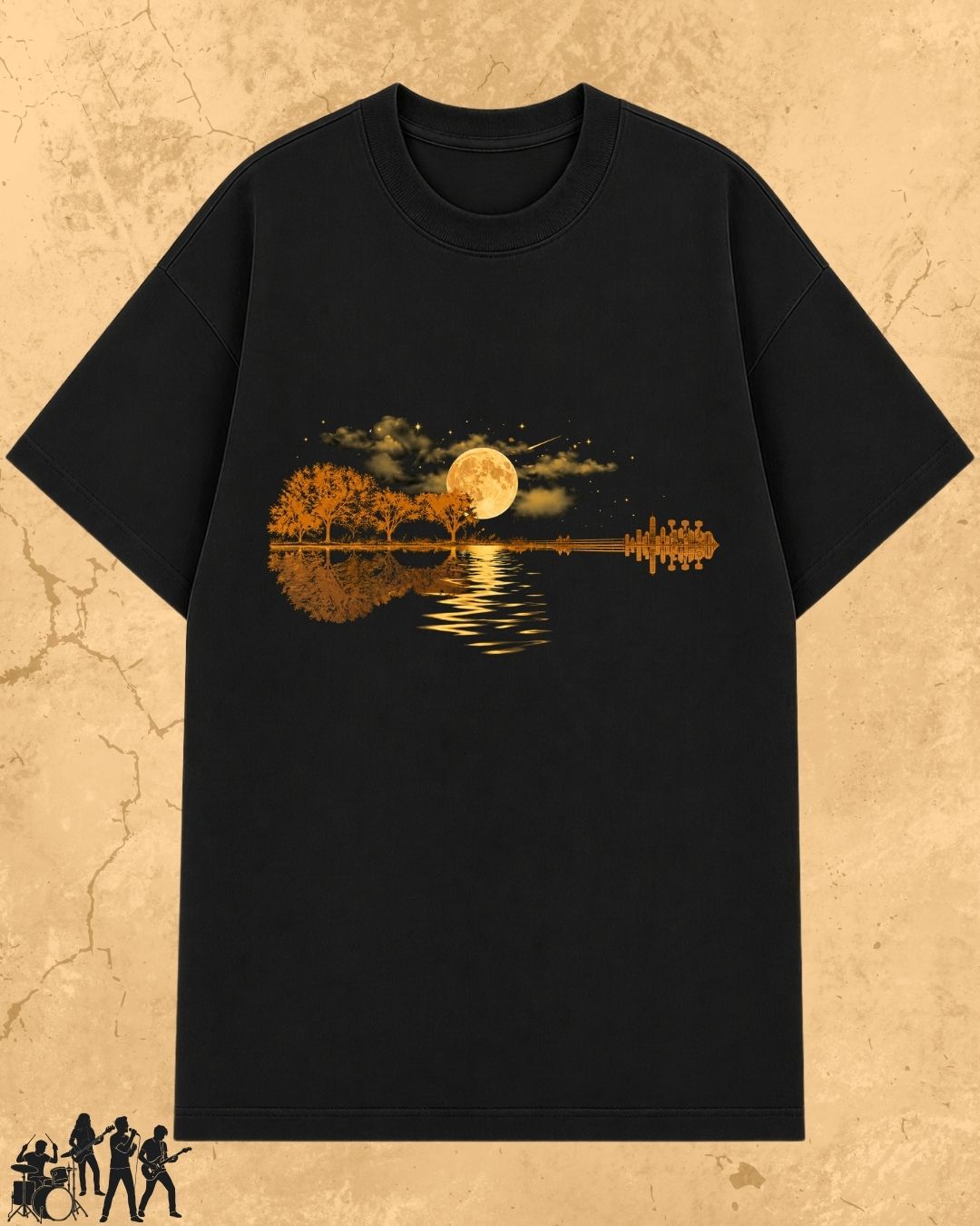 Guitar Relaxation Music Cotton T-Shirt