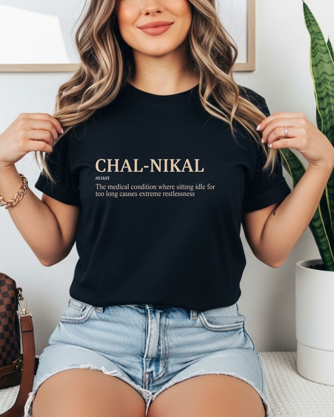 Hinglish Minimalist Dictionary Travel Cotton Tshirt