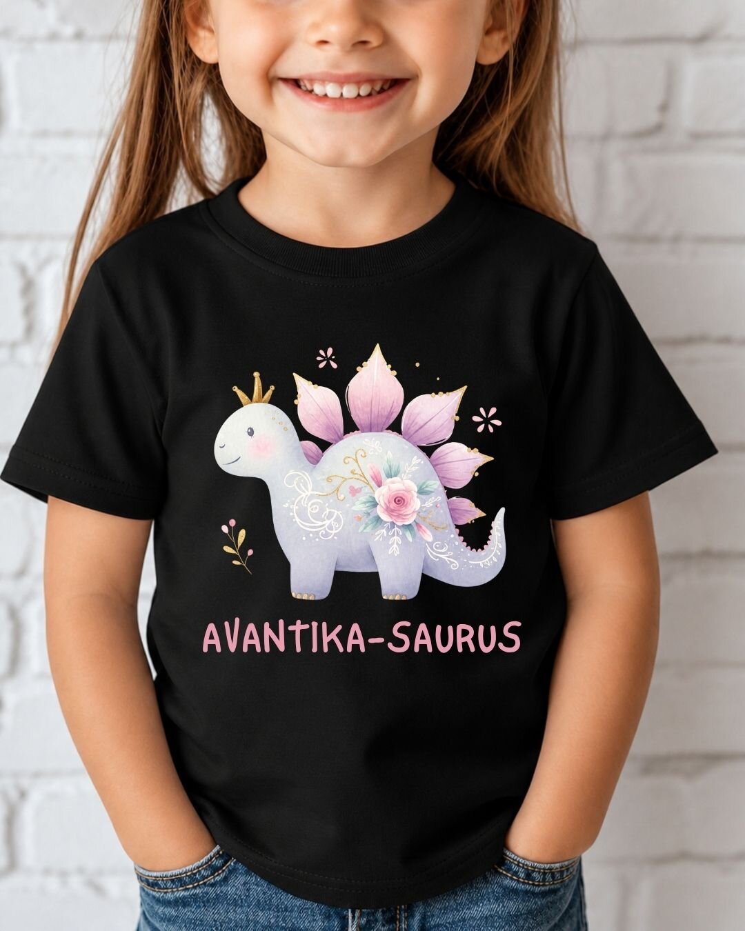 Dinosaur Custom Kid's Cotton Tee