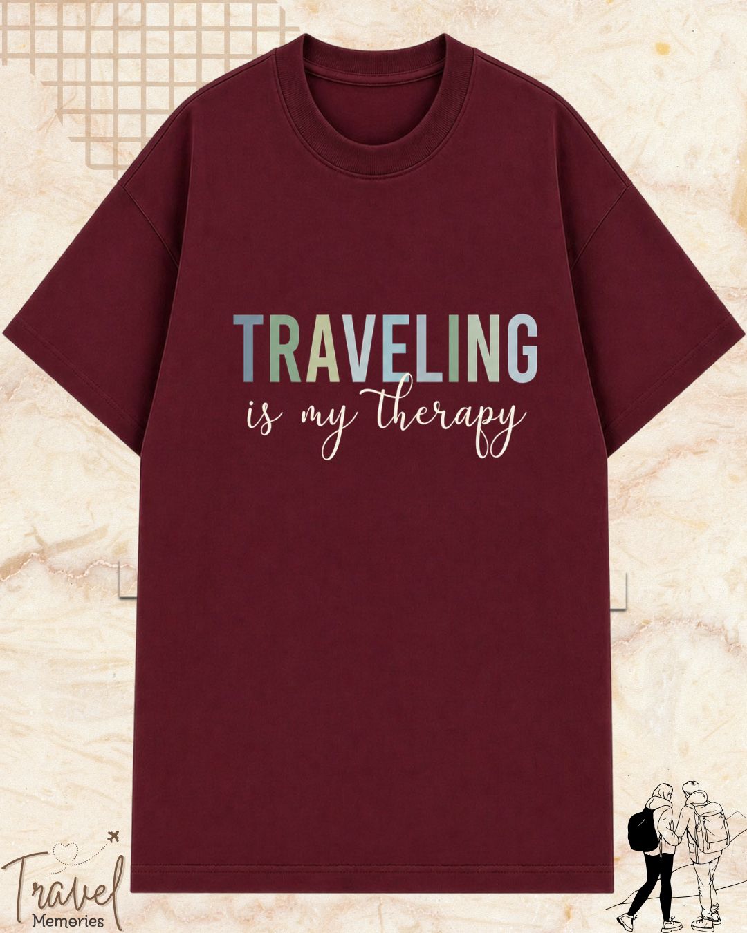 WanderScape Travel Cotton Tshirt