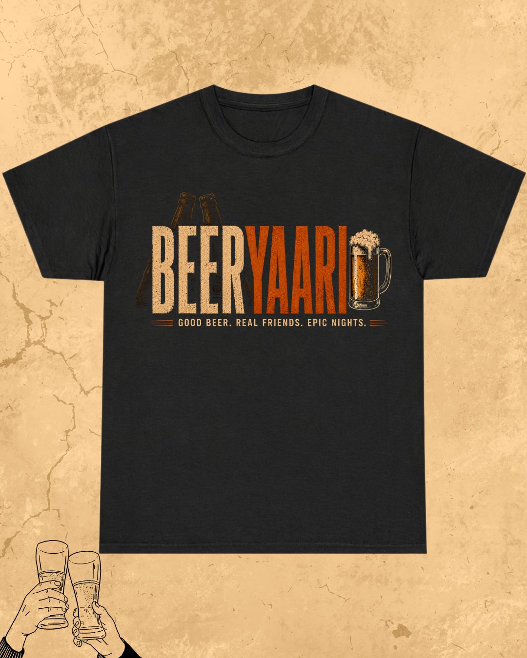Beer Vibes Cotton Tshirt