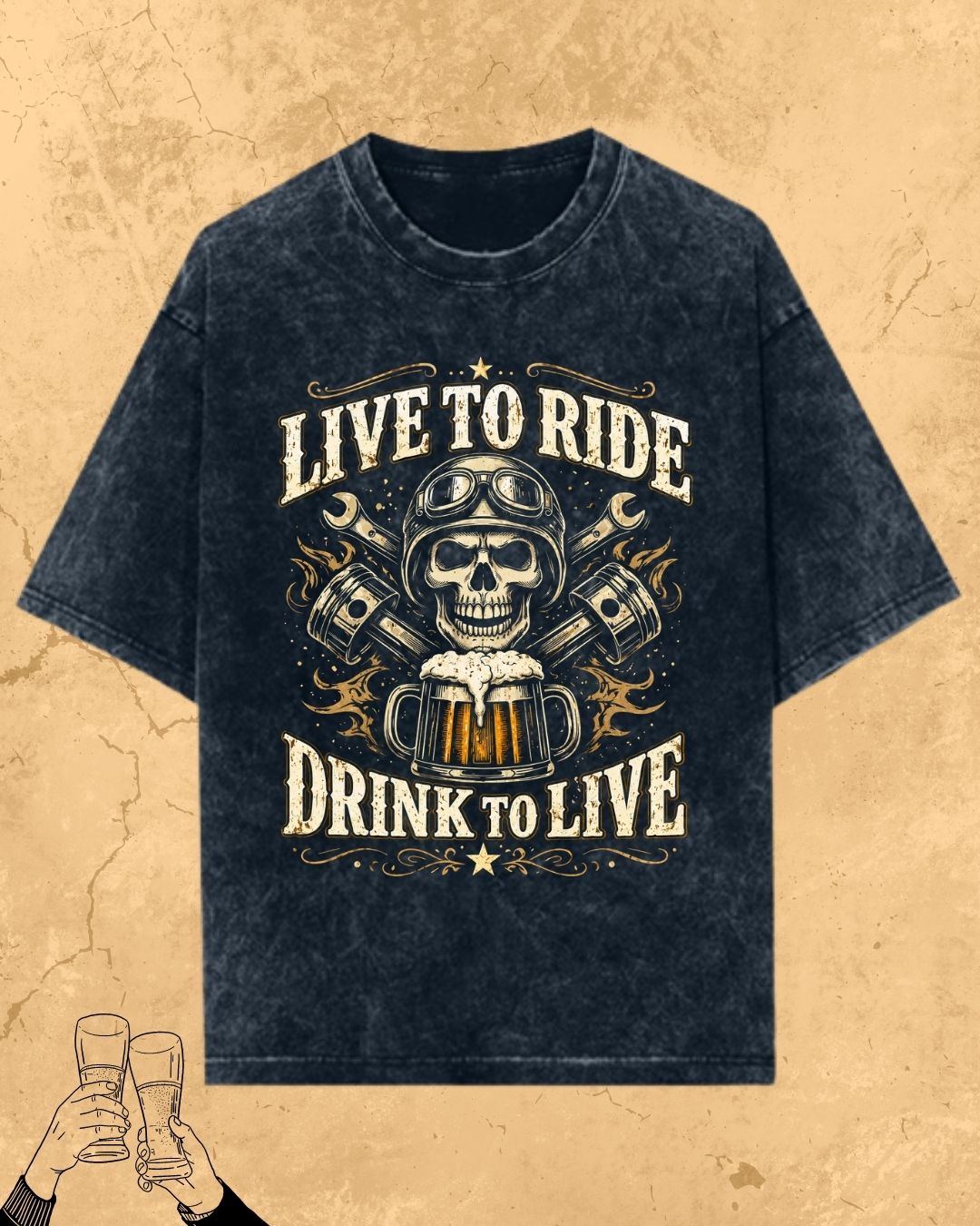 Skull Beer Party T-Shirt