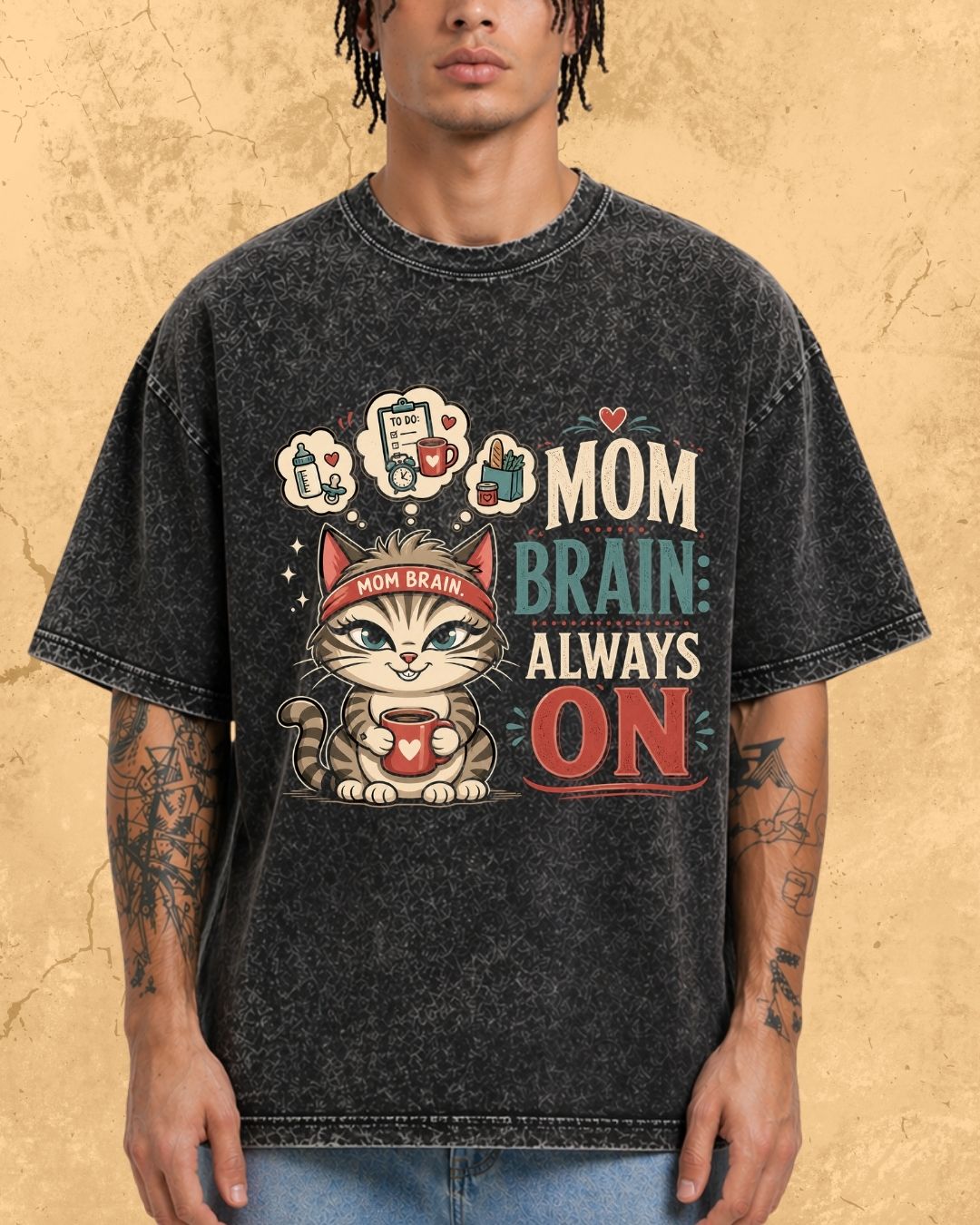Purr Mom Cotton Tshirt