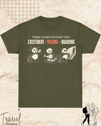 Three Stages of Every Trip Travel Cotton Tshirt Part 2