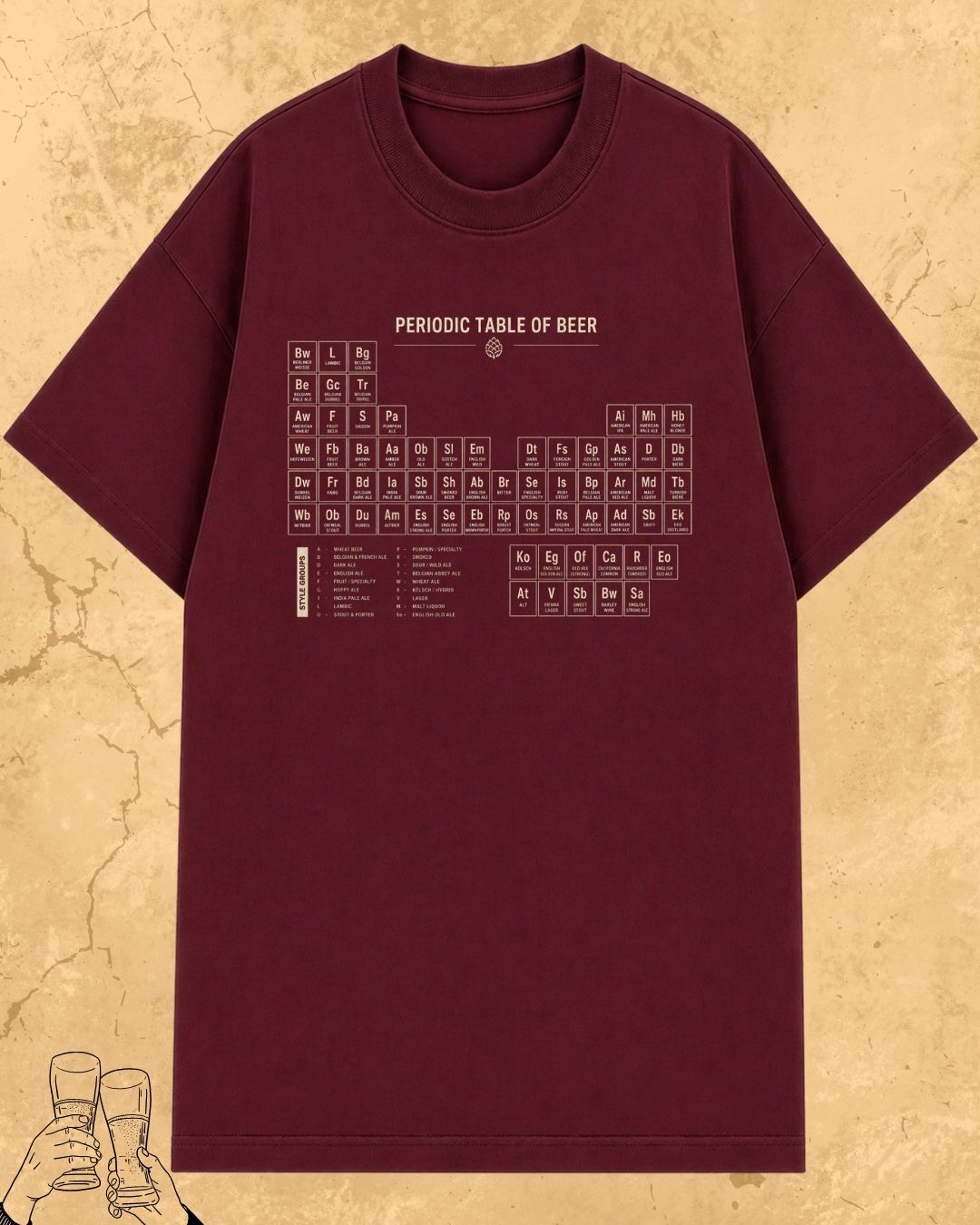 Beer Chemistry Pun Cotton Tshirt
