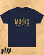 Music Is My Therapy Cotton Tshirt