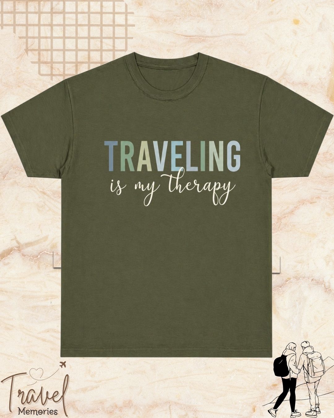 WanderScape Travel Cotton Tshirt