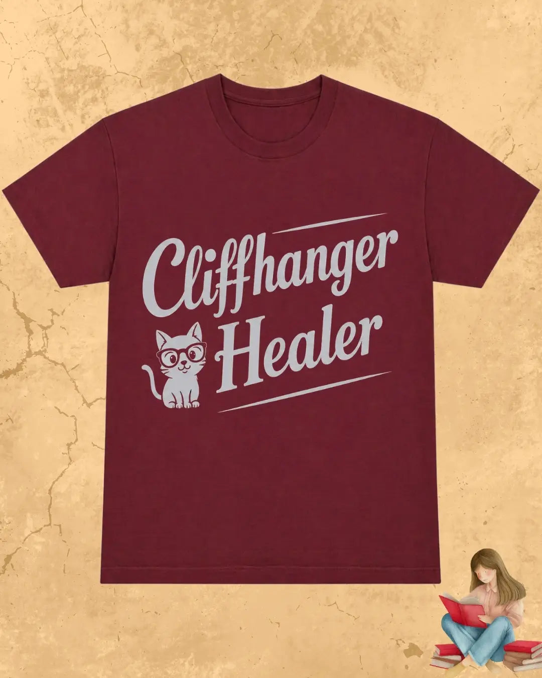Purrfect Reader Cotton Tshirt