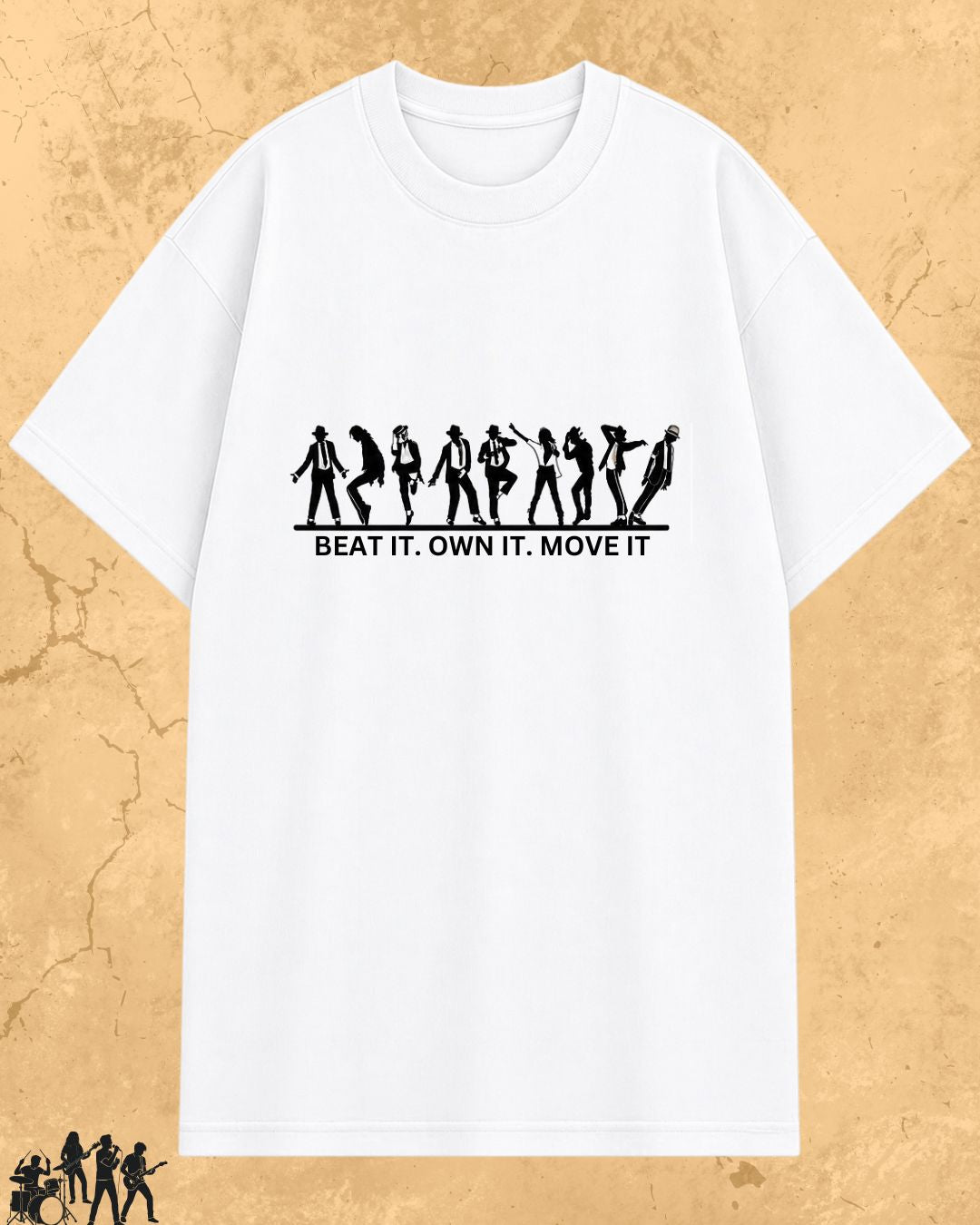 White Michael Jackson Cotton Tee