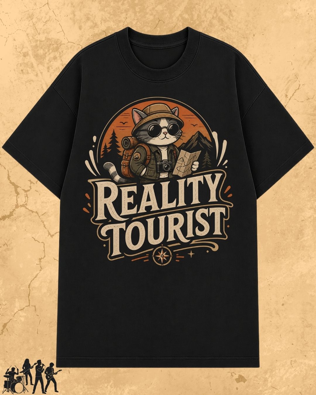 Meow Travel Mode Cotton Tshirt