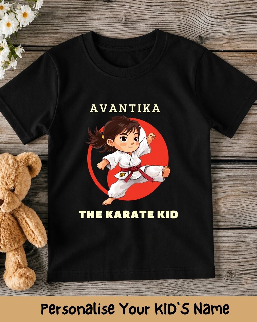 Karate & Pirate Theme Custom Kid Cotton Tee