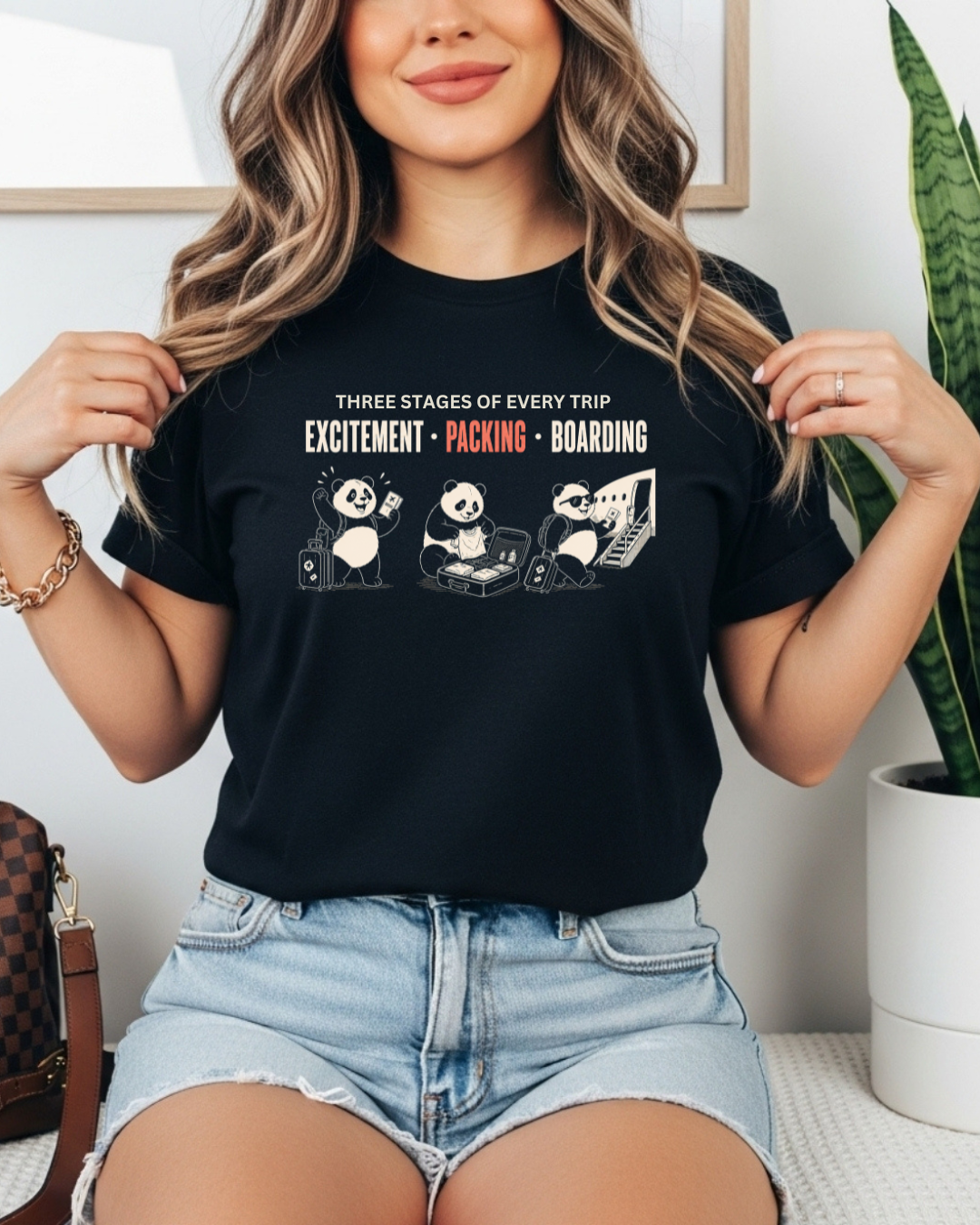 Three Stages of Every Trip Series 1 Travel Cotton Tshirt