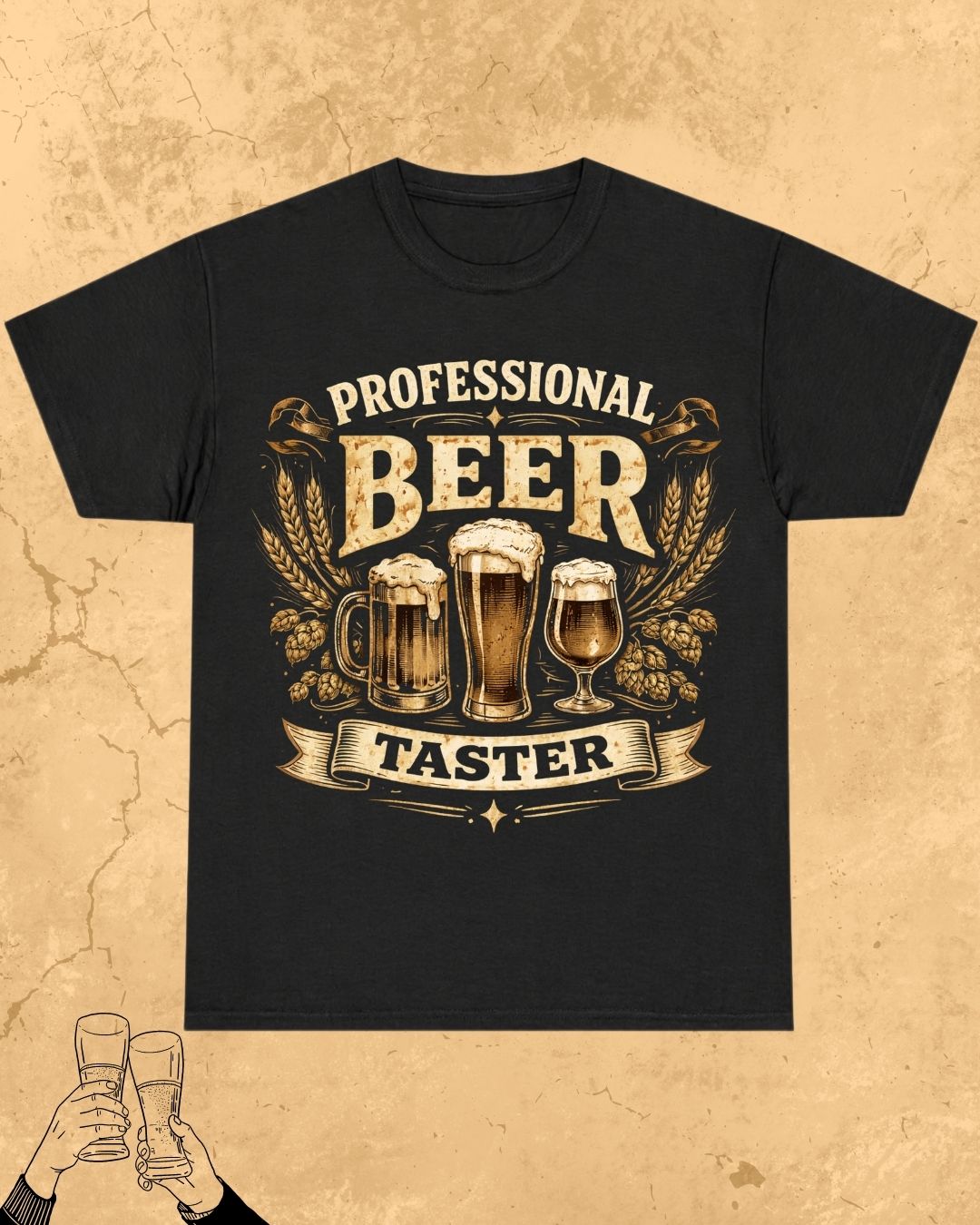 Beer Bond Statement Cotton T-Shirt