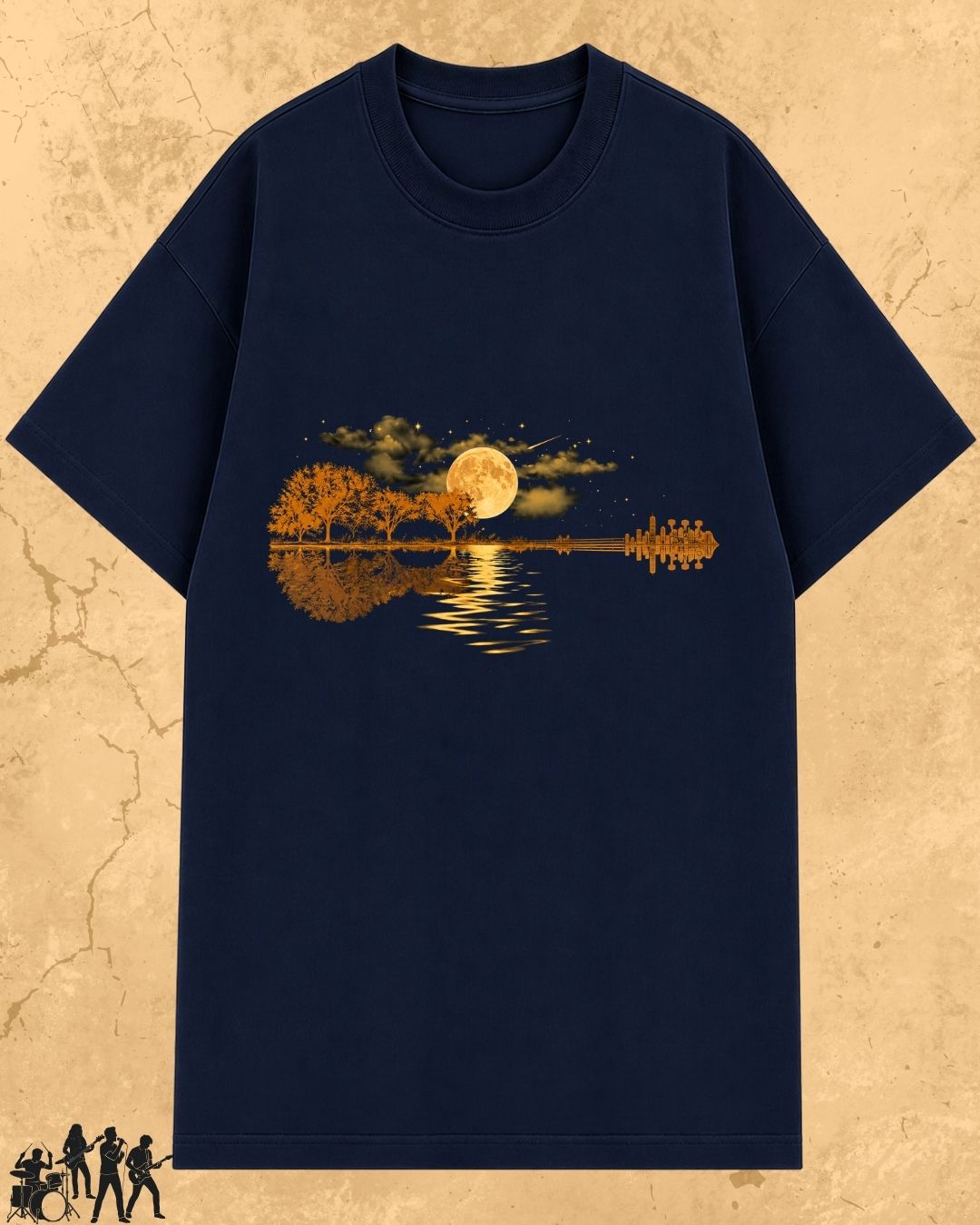 Guitar Relaxation Music Cotton T-Shirt