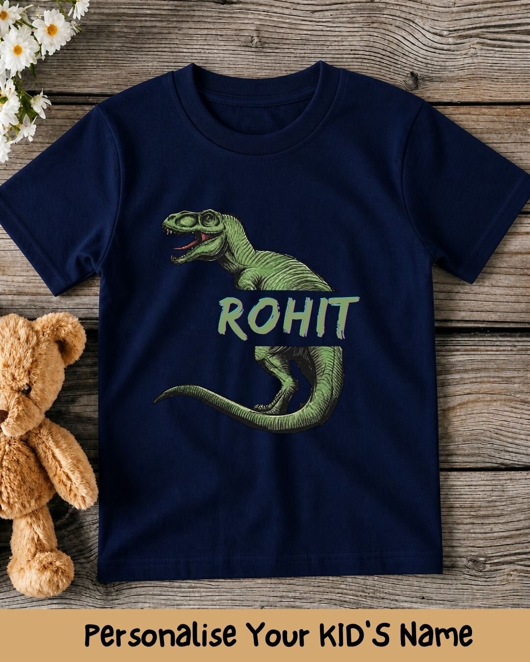 Dinosaur Custom Kid's Cotton Tee