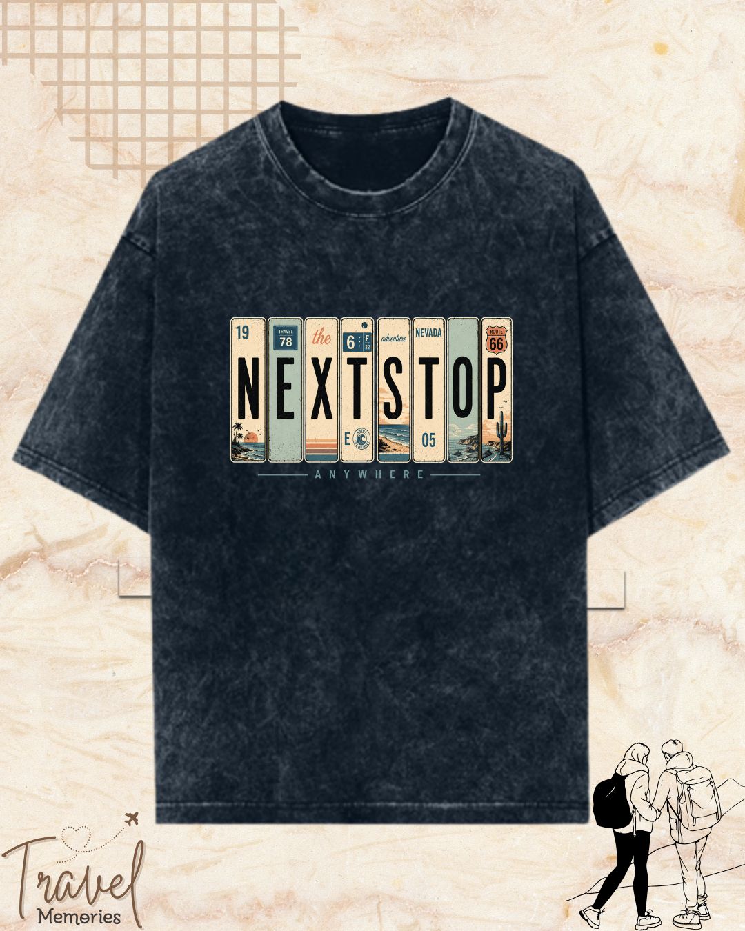 Roadtrip Travel Cotton Tshirt