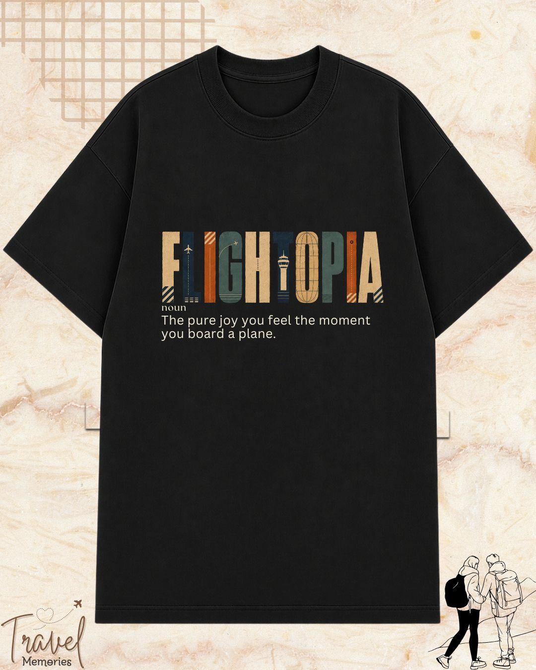 Travel Dictionary Cotton Tshirt