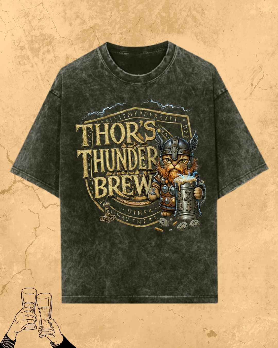 Mythic Beer Warrior Cotton T-Shirt