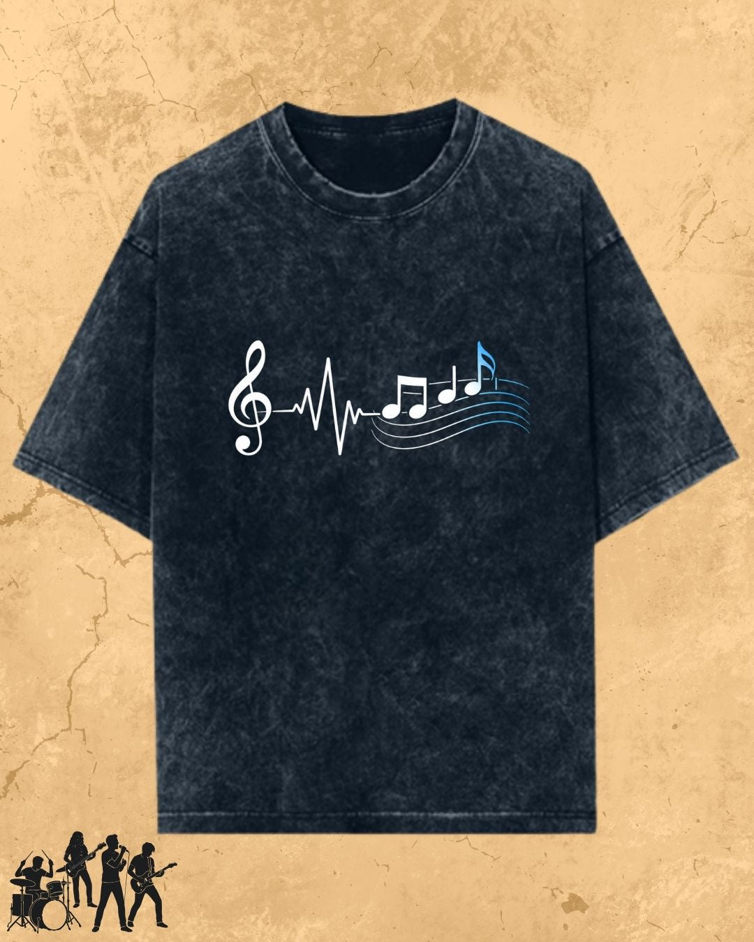 Minimal Music Vibe Cotton Tshirt