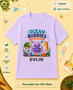 Ocean Theme Custom Kid Cotton Tshirt
